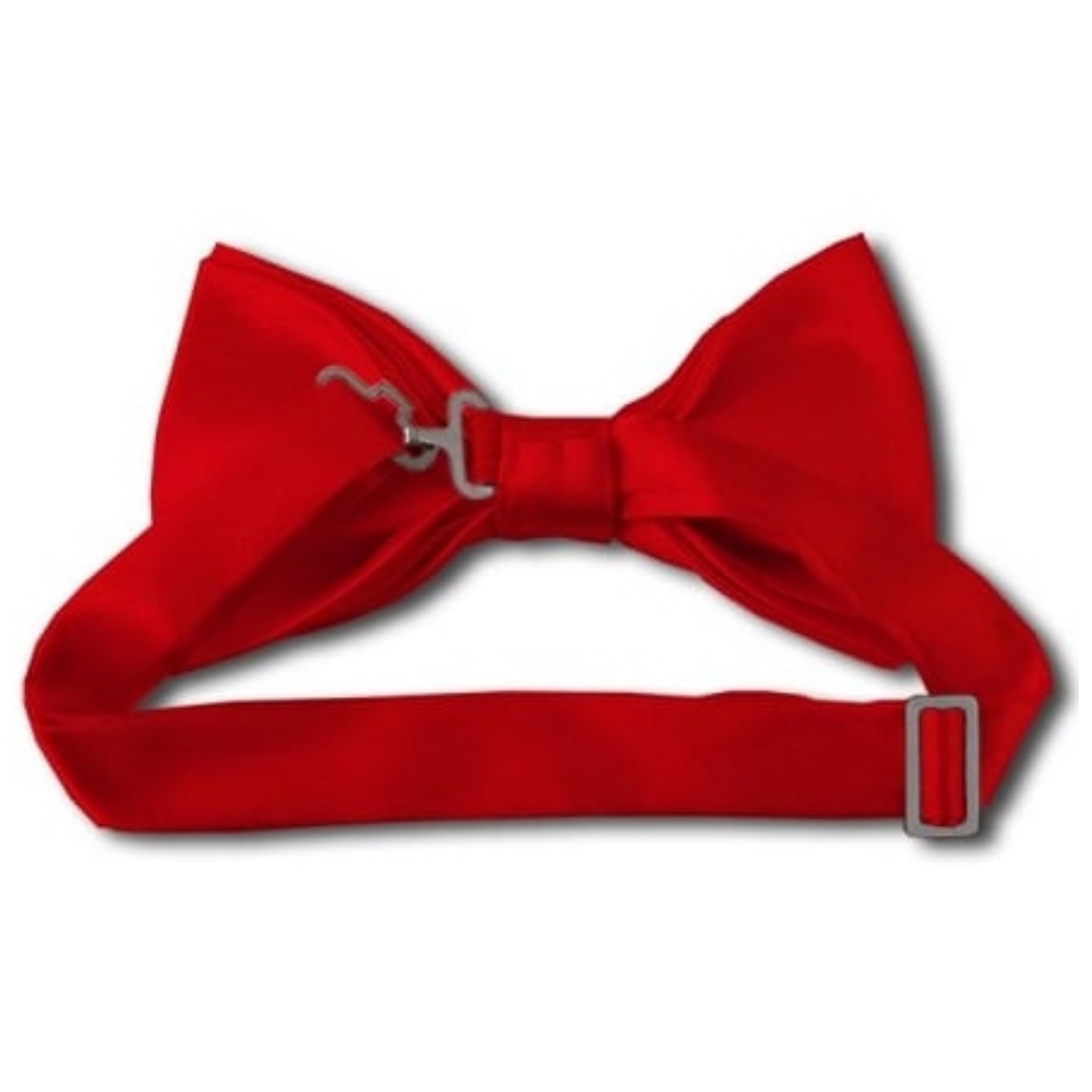 TheDapperTie Men's Solid Color 2.5 W And 4.5 L Inch Pre-Tied adjustable Bow Ties Men's Solid Color Bow Tie TheDapperTie   