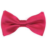 Load image into Gallery viewer, TheDapperTie Men&#39;s Solid Color 2.5 W And 4.5 L Inch Pre-Tied adjustable Bow Ties Men&#39;s Solid Color Bow Tie TheDapperTie Fuchsia  
