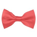 Load image into Gallery viewer, TheDapperTie Men&#39;s Solid Color 2.5 W And 4.5 L Inch Pre-Tied adjustable Bow Ties Men&#39;s Solid Color Bow Tie TheDapperTie Coral Rose  

