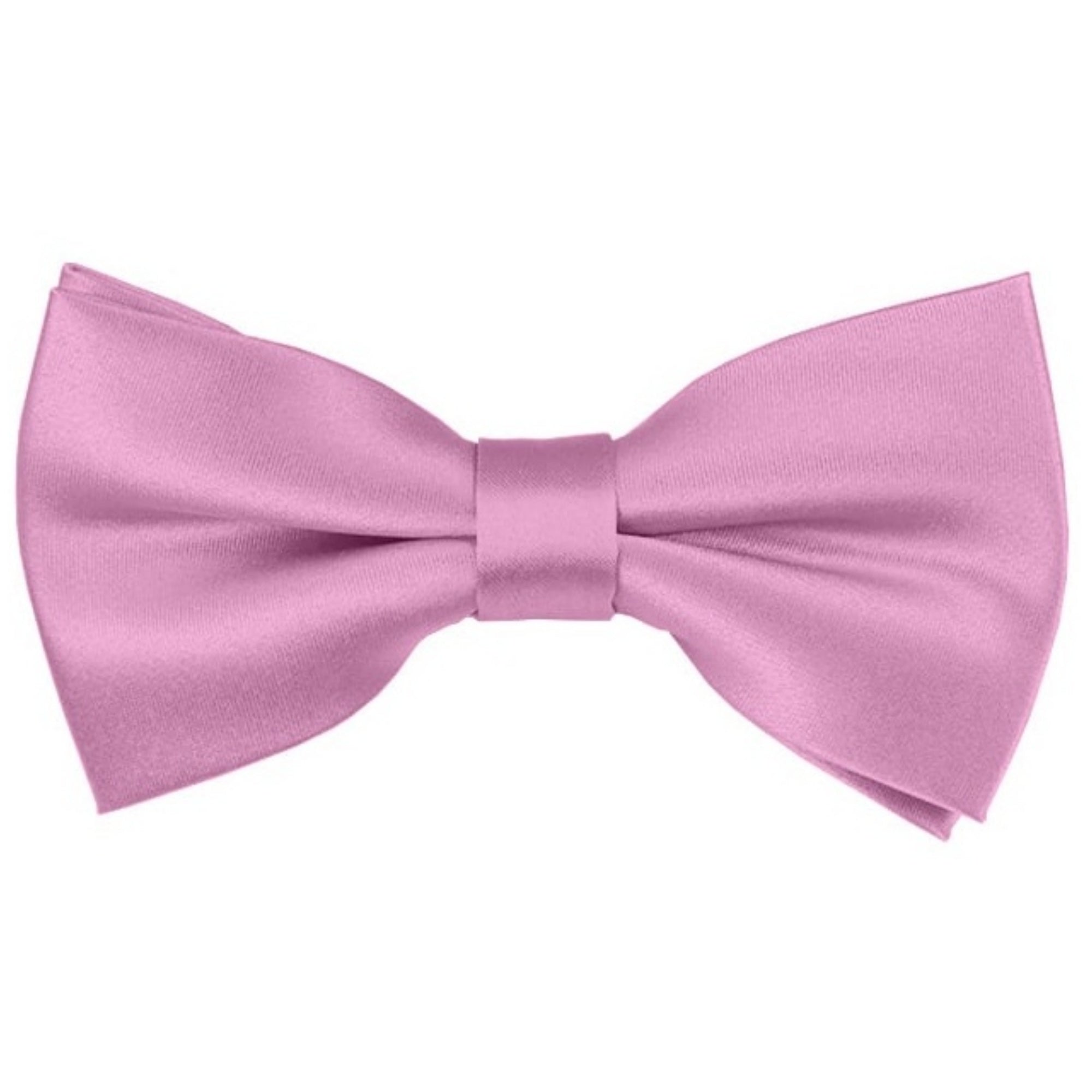 TheDapperTie Men's Solid Color 2.5 W And 4.5 L Inch Pre-Tied adjustable Bow Ties Men's Solid Color Bow Tie TheDapperTie Dusty Pink  