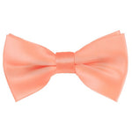Load image into Gallery viewer, TheDapperTie Men&#39;s Solid Color 2.5 W And 4.5 L Inch Pre-Tied adjustable Bow Ties Men&#39;s Solid Color Bow Tie TheDapperTie Light Salmon  
