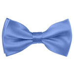 Load image into Gallery viewer, TheDapperTie Men&#39;s Solid Color 2.5 W And 4.5 L Inch Pre-Tied adjustable Bow Ties Men&#39;s Solid Color Bow Tie TheDapperTie Steel Blule  
