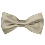 Load image into Gallery viewer, TheDapperTie Men&#39;s Solid Color 2.5 W And 4.5 L Inch Pre-Tied adjustable Bow Ties Men&#39;s Solid Color Bow Tie TheDapperTie Beige  
