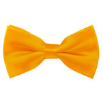 Load image into Gallery viewer, TheDapperTie Men&#39;s Solid Color 2.5 W And 4.5 L Inch Pre-Tied adjustable Bow Ties Men&#39;s Solid Color Bow Tie TheDapperTie Golden Yellow  
