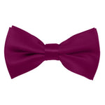 Load image into Gallery viewer, TheDapperTie Men&#39;s Solid Color 2.5 W And 4.5 L Inch Pre-Tied adjustable Bow Ties Men&#39;s Solid Color Bow Tie TheDapperTie Raspberry  
