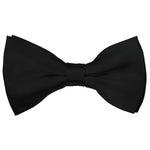 Load image into Gallery viewer, TheDapperTie Men&#39;s Solid Color 2.5 W And 4.5 L Inch Pre-Tied adjustable Bow Ties Men&#39;s Solid Color Bow Tie TheDapperTie Black  
