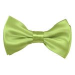 Load image into Gallery viewer, TheDapperTie Men&#39;s Solid Color 2.5 W And 4.5 L Inch Pre-Tied adjustable Bow Ties Men&#39;s Solid Color Bow Tie TheDapperTie Pear Green  
