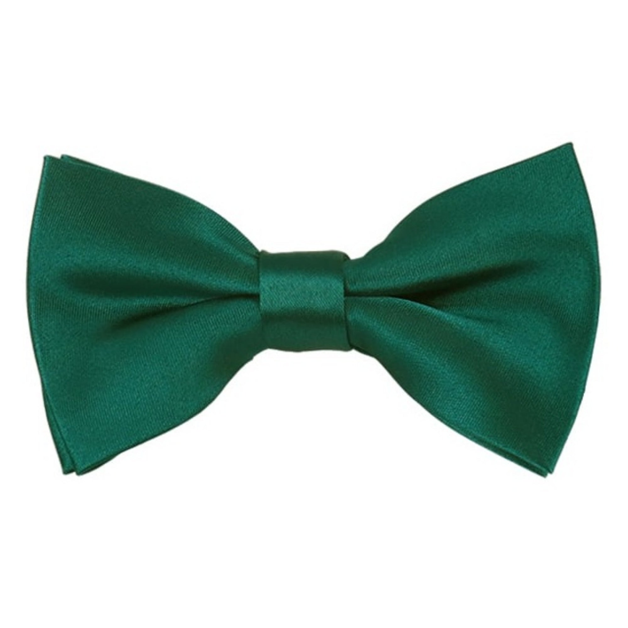 TheDapperTie Men's Solid Color 2.5 W And 4.5 L Inch Pre-Tied adjustable Bow Ties Men's Solid Color Bow Tie TheDapperTie Teal Green  