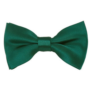 TheDapperTie Men's Solid Color 2.5 W And 4.5 L Inch Pre-Tied adjustable Bow Ties Men's Solid Color Bow Tie TheDapperTie Teal Green  