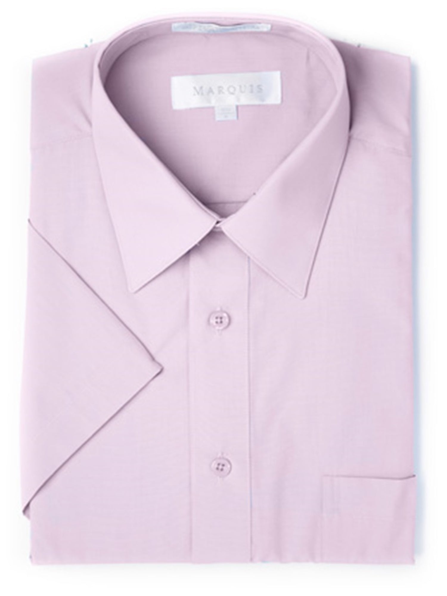 Marquis Men's Short Sleeve Regular Fit Dress Shirt - S To 4XL Men's Dress Shirts Marquis Lilac Small/14.5 
