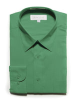 Load image into Gallery viewer, Marquis Men&#39;s Long Sleeve Regular Fit Dress Shirt Dress Shirt Marquis Emerald 14.5 Neck 32/33 Sleeve 
