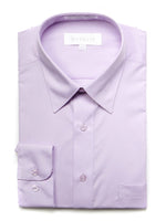 Load image into Gallery viewer, Marquis Men&#39;s Long Sleeve Regular Fit Big &amp; Tall Size Dress Shirt Big &amp; Tall Size Dress Shirt Marquis Lilac 2XL 18.5 Neck 38/39 Sleeve 
