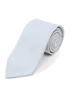 Load image into Gallery viewer, Boy&#39;s Age 12-18 Solid Color Poly Neck Tie Boy&#39;s Solid Color Neck Tie TheDapperTie Silver 49&quot; 
