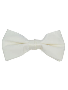 Men's Pre-tied Adjustable Length Bow Tie - Formal Tuxedo Solid Color Men's Solid Color Bow Tie TheDapperTie Ivory One Size 