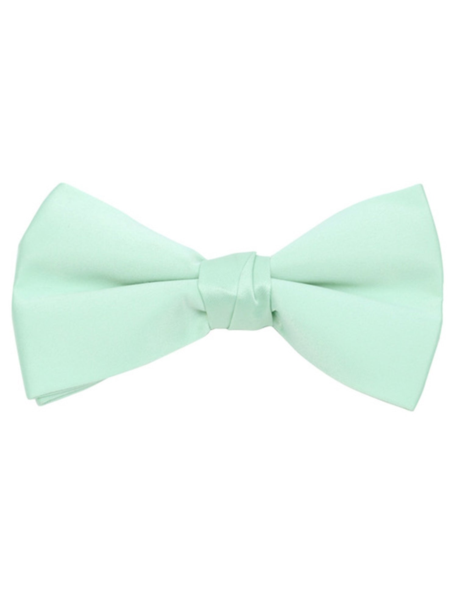 Men's Pre-tied Adjustable Length Bow Tie - Formal Tuxedo Solid Color Men's Solid Color Bow Tie TheDapperTie Light Green One Size 