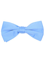 Load image into Gallery viewer, Men&#39;s Pre-tied Clip On Bow Tie - Formal Tuxedo Solid Color Men&#39;s Solid Color Bow Tie TheDapperTie Sky Blue One Size 
