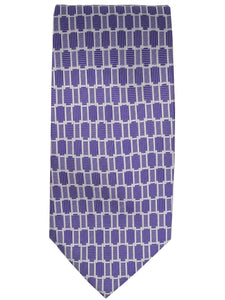 Men's Silk Woven Wedding Neck Tie Collection Neck Tie TheDapperTie Purple Geometric Regular 