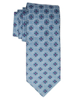 Load image into Gallery viewer, Men&#39;s Silk Woven Wedding Neck Tie Collection Neck Tie TheDapperTie Blue Geometric 1 Regular 
