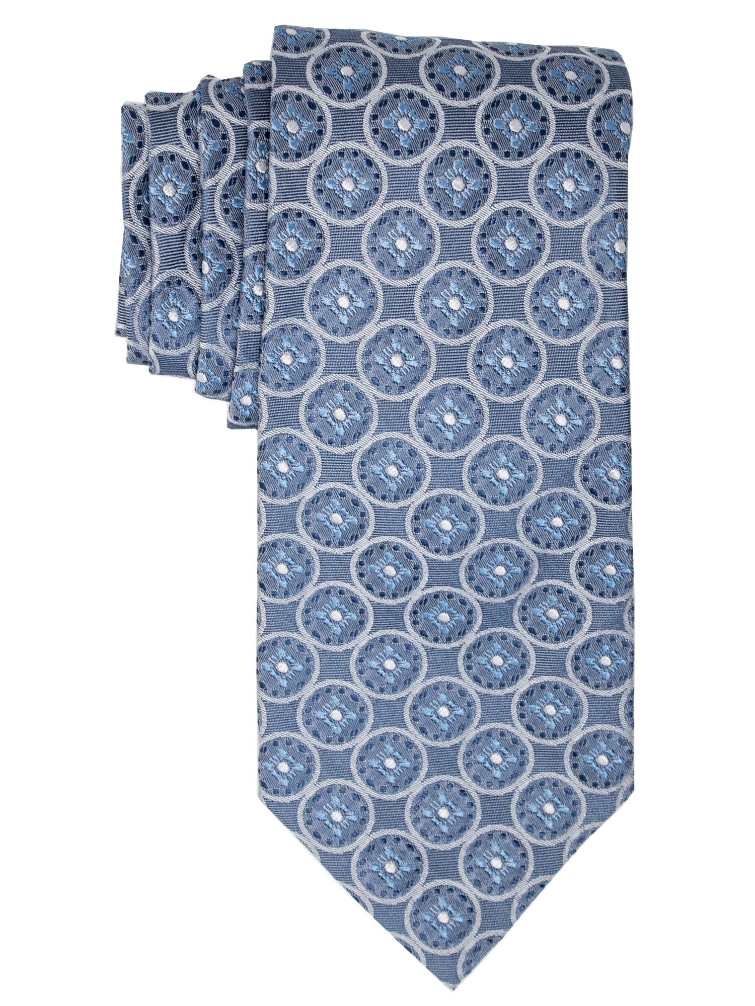 Men's Silk Woven Wedding Neck Tie Collection Neck Tie TheDapperTie Light Blue Geometric Regular 