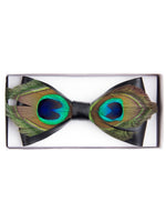 Load image into Gallery viewer, Men&#39;s Novelty Feather Banded Bow Tie Bow Tie TheDapperTie   

