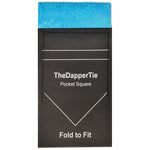 Load image into Gallery viewer, TheDapperTie - New Men&#39;s Paisley Flat Pre Folded Pocket Square on Card Prefolded Pocket Squares TheDapperTie Turquoise Regular 
