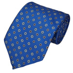 Load image into Gallery viewer, TheDapperTie Men&#39;s Geometric Printed Design 100% Micro Fiber 3.25&quot; W x 58&quot; L Necktie Neck Tie TheDapperTie Royal Blue, Gray, Burgundy
