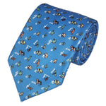 Load image into Gallery viewer, TheDapperTie Men&#39;s Animal Printed Design 100% Micro Fiber 3.25&quot; W x 58&quot; L Necktie Neck Tie TheDapperTie Sky Blue
