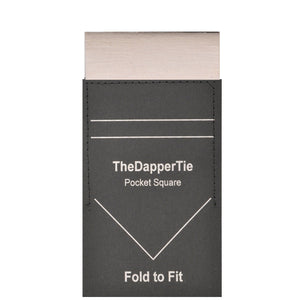 Men's Linen Flat Pre Folded Pocket Square Prefolded Pocket Squares TheDapperTie Ivory Regular 