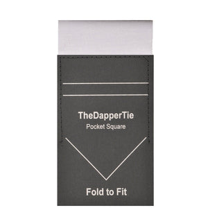 Men's Linen Flat Pre Folded Pocket Square Prefolded Pocket Squares TheDapperTie Off White Regular 