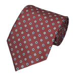 Load image into Gallery viewer, TheDapperTie Men&#39;s Geometric Printed Design 100% Micro Fiber 3.25&quot; W x 58&quot; L Necktie Neck Tie TheDapperTie Burgundy, Blue, Yellow

