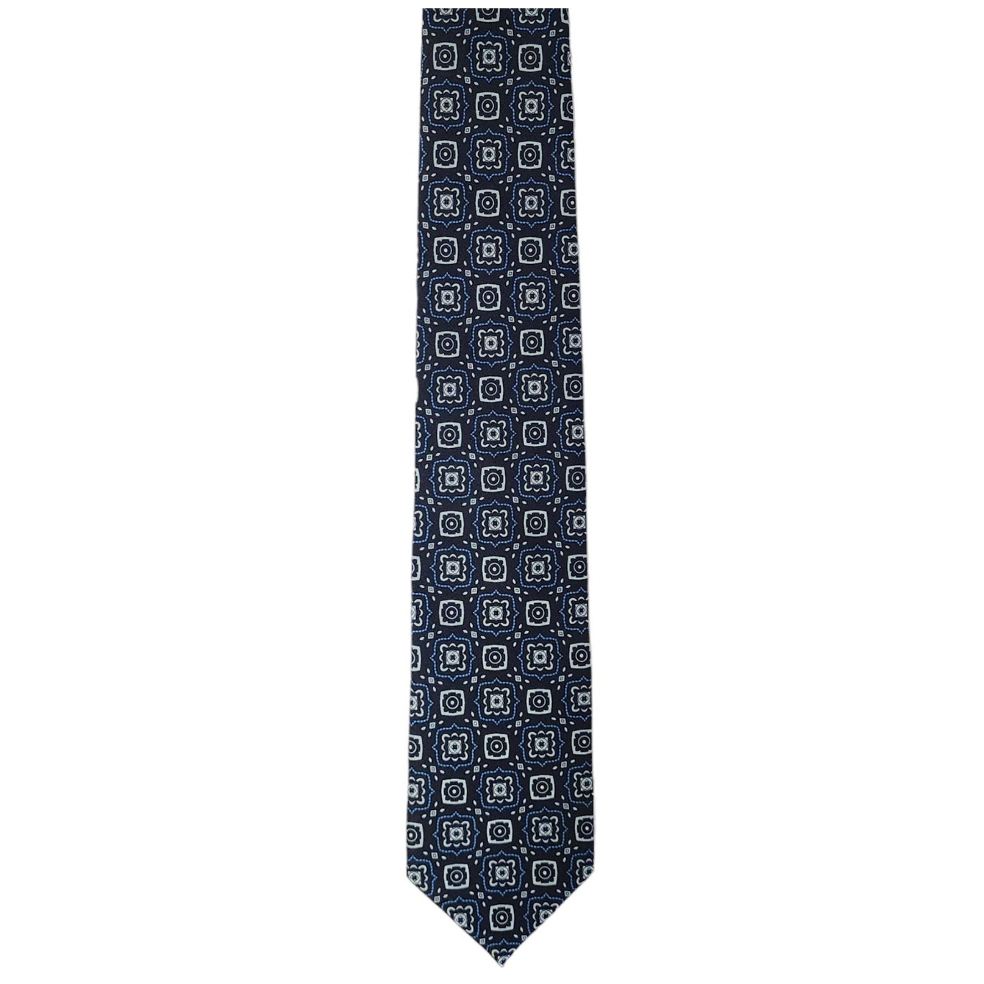 TheDapperTie Men's Geometric Printed Design 100% Micro Fiber 3.25" W x 58" L Necktie Neck Tie TheDapperTie