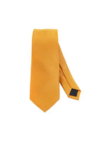 Load image into Gallery viewer, Men&#39;s Solid Color 2.75 Inch Wide And 57 Inch Long Slim Neckties Neck Tie TheDapperTie Gold  
