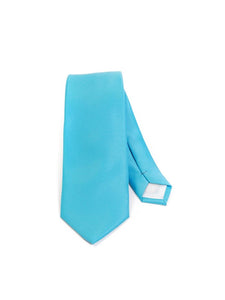 Men's Solid Color 2.75 Inch Wide And 57 Inch Long Slim Neckties Neck Tie TheDapperTie Turquoise  