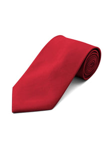 Men's Solid Color 2.75 Inch Wide And 57 Inch Long Slim Neckties Neck Tie TheDapperTie Burgundy  