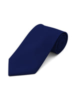 Load image into Gallery viewer, Men&#39;s Solid Color 2.75 Inch Wide And 57 Inch Long Slim Neckties Neck Tie TheDapperTie Navy  
