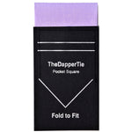 Load image into Gallery viewer, Men&#39;s Linen Flat Pre Folded Pocket Square Prefolded Pocket Squares TheDapperTie Lavender Regular 
