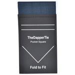 Load image into Gallery viewer, TheDapperTie - Men&#39;s Extra Thick Cotton Flat Pre Folded Pocket Square on Card Prefolded Pocket Squares TheDapperTie Dark Gray Regular 
