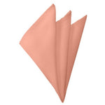 Load image into Gallery viewer, TheDapperTie - Men&#39;s Solid Color 10 Inch x 10 Inch Pocket Squares Handkerchief Neck Ties Marquis Light Salmon  

