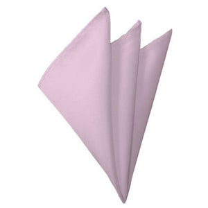 TheDapperTie - Men's Solid Color 10 Inch x 10 Inch Pocket Squares Handkerchief Neck Ties Marquis Light Pink  