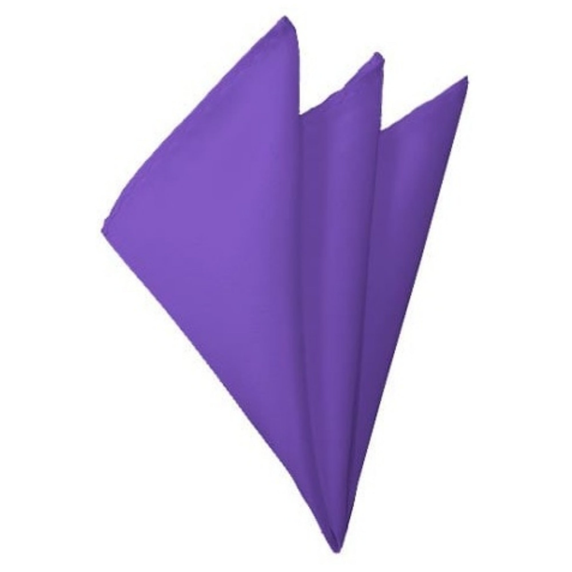 TheDapperTie - Men's Solid Color 10 Inch x 10 Inch Pocket Squares Handkerchief Neck Ties Marquis Light Purple  