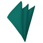 Load image into Gallery viewer, TheDapperTie - Men&#39;s Solid Color 10 Inch x 10 Inch Pocket Squares Handkerchief Neck Ties Marquis Teal Green  
