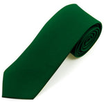 Load image into Gallery viewer, Men&#39;s Solid Color 2 Inch Wide And 57 Inch Long Slim Neckties Neck Tie TheDapperTie Dark Green 57&quot; long and 2&quot; wide 

