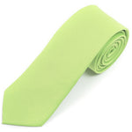 Load image into Gallery viewer, Men&#39;s Solid Color 2 Inch Wide And 57 Inch Long Slim Neckties Neck Tie TheDapperTie Lime 57&quot; long and 2&quot; wide 
