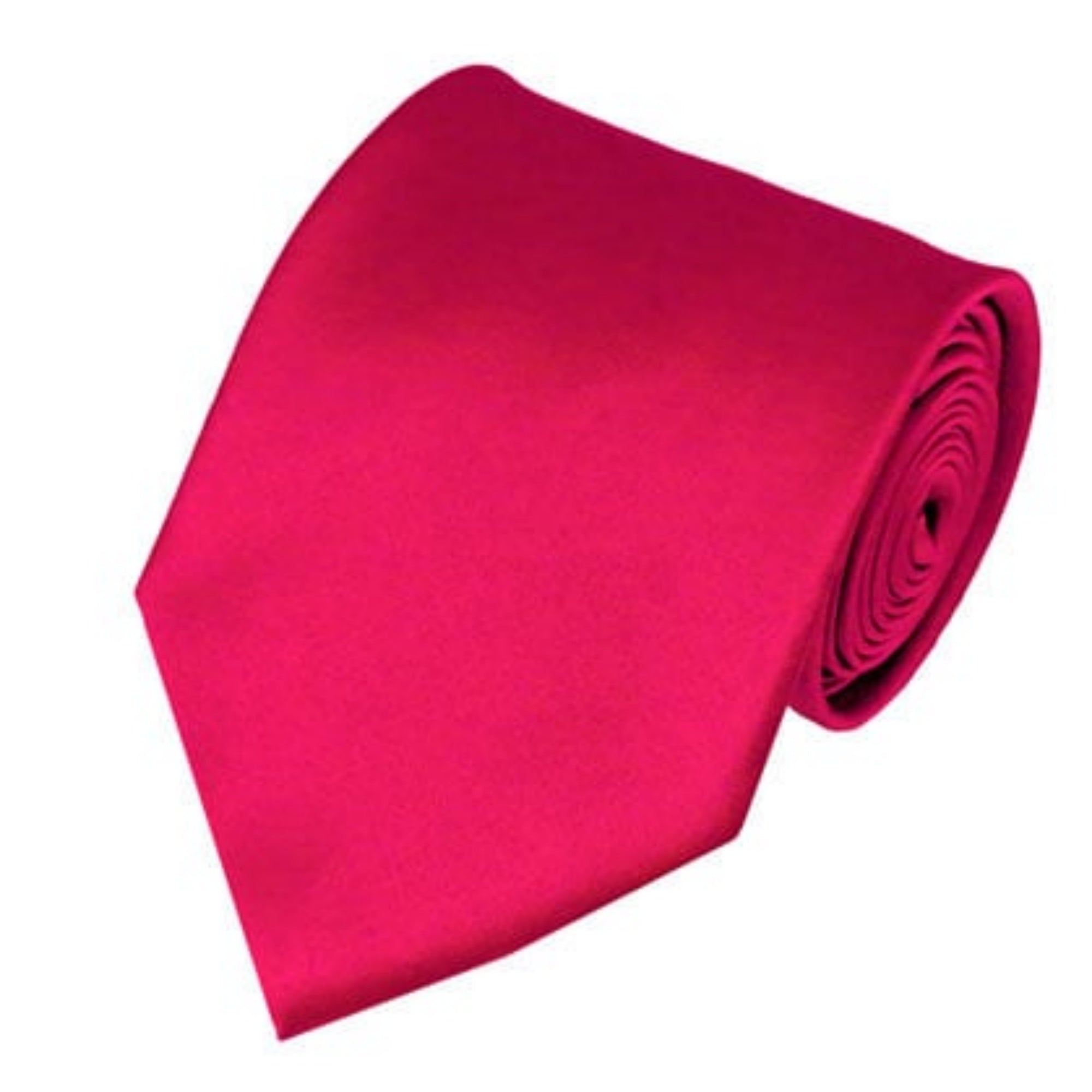 TheDapperTie Men's Solid Color Traditional 3.35 Inch Wide And 58 Inch Long Neckties Neck Tie TheDapperTie Fuchsia  