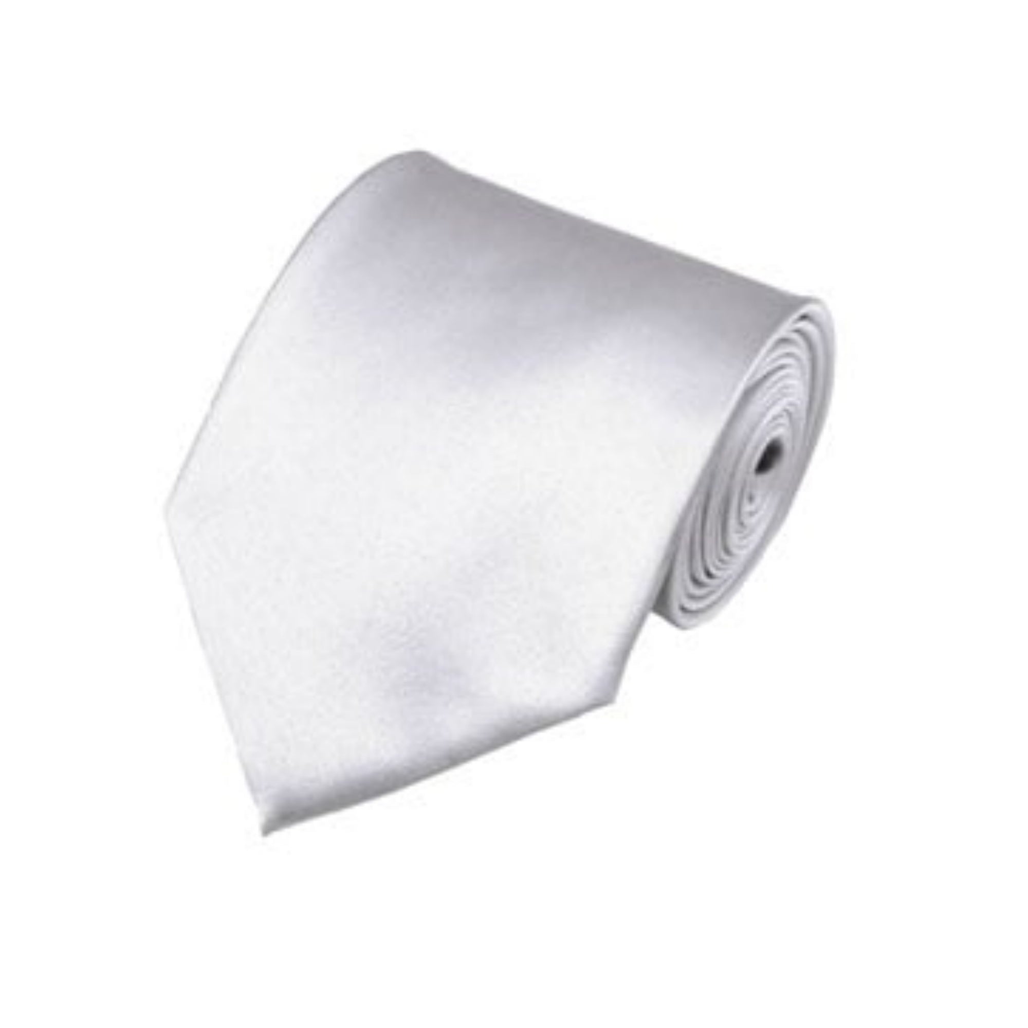 TheDapperTie Men's Solid Color Traditional 3.35 Inch Wide And 58 Inch Long Neckties Neck Tie TheDapperTie White  