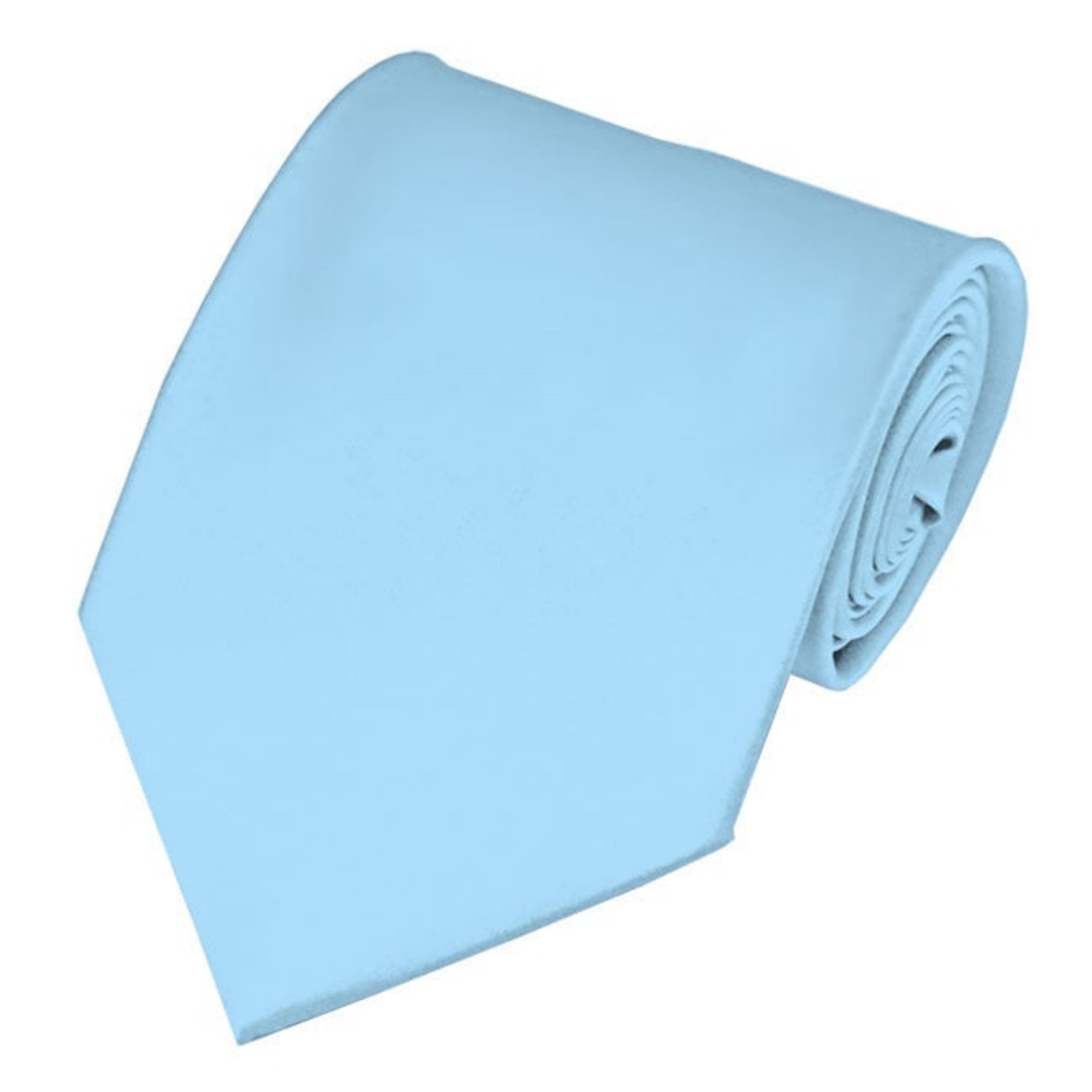 TheDapperTie Men's Solid Color Traditional 3.35 Inch Wide And 58 Inch Long Neckties Neck Tie TheDapperTie Powder Blue  