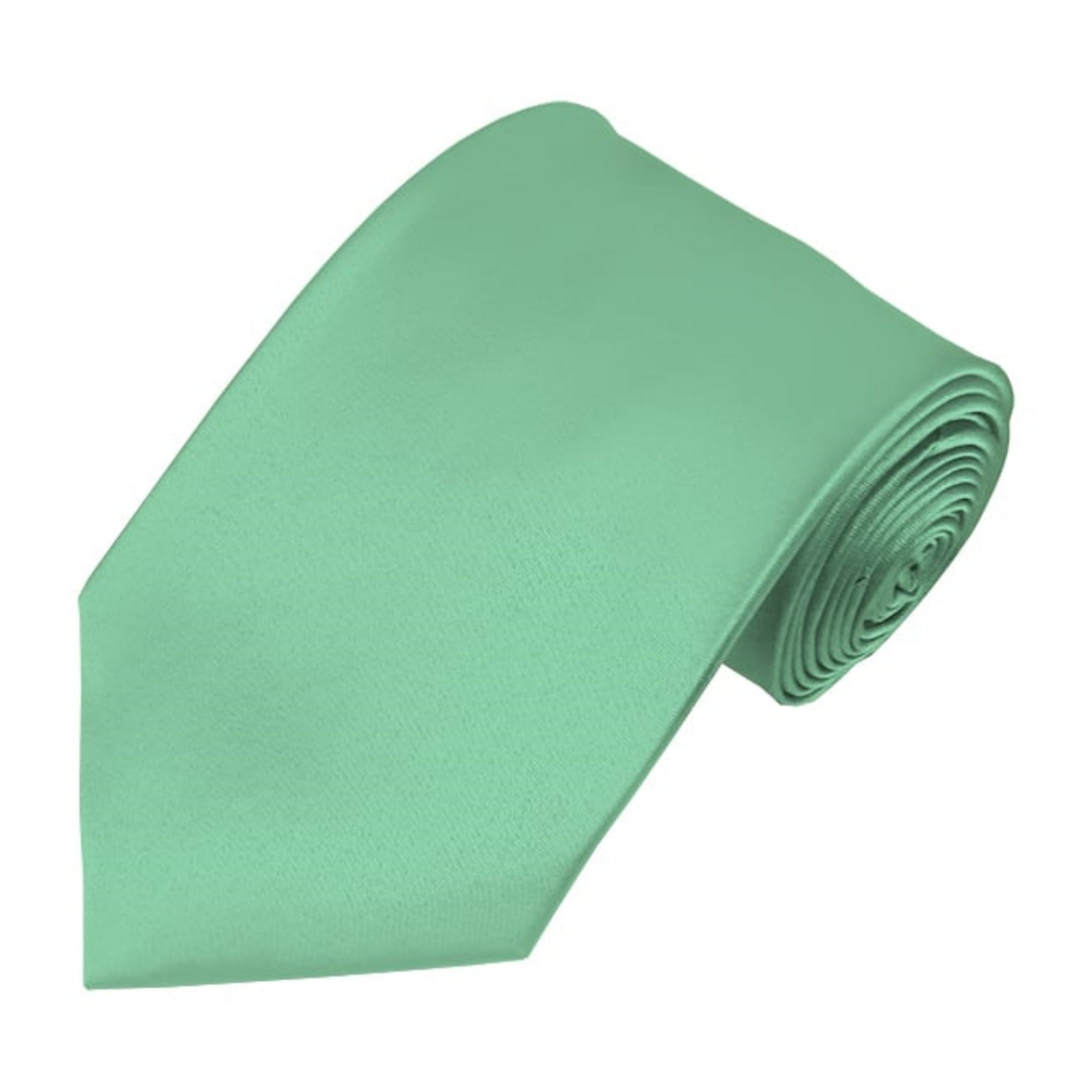 TheDapperTie Men's Solid Color Traditional 3.35 Inch Wide And 58 Inch Long Neckties Neck Tie TheDapperTie Mint Green  