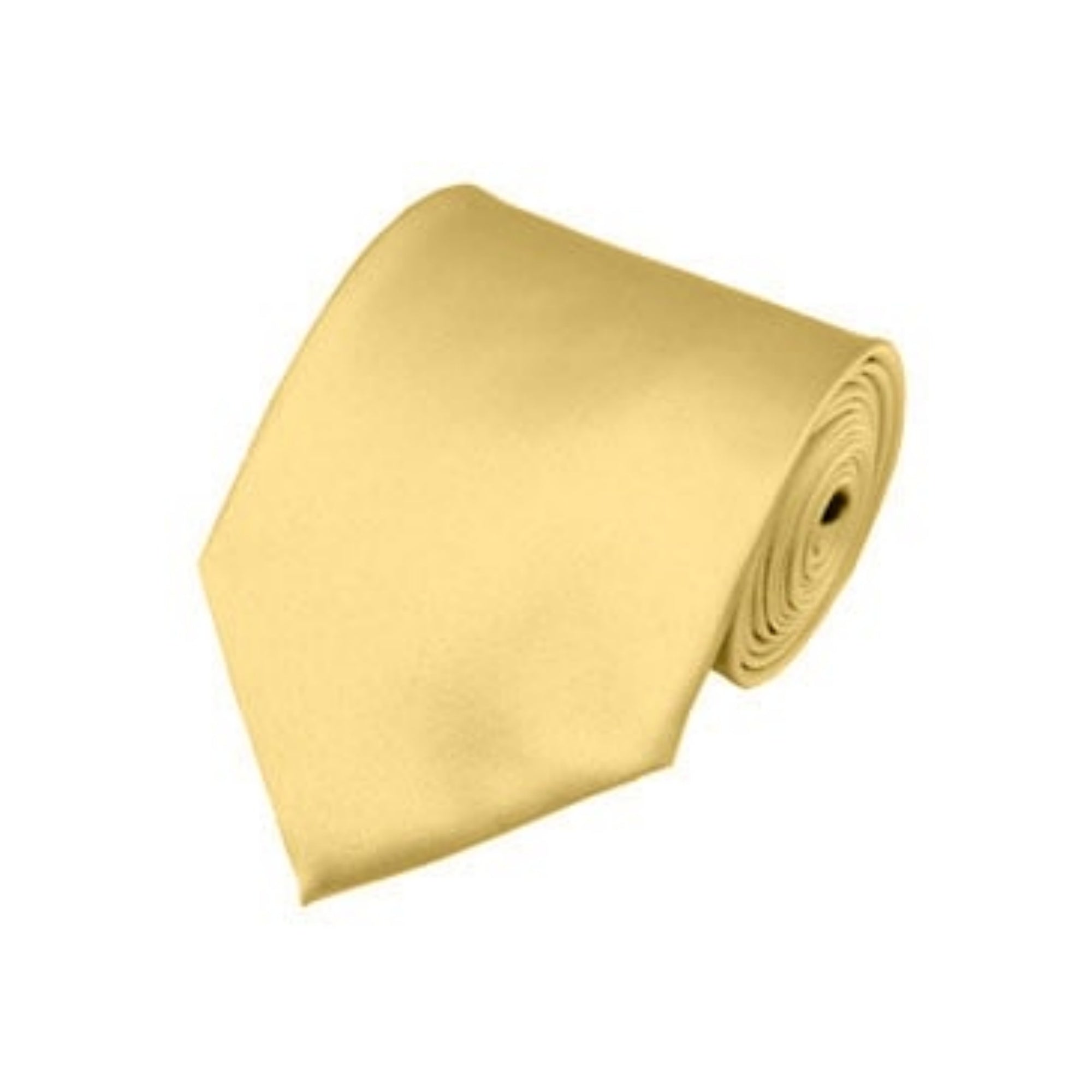 TheDapperTie Men's Solid Color Traditional 3.35 Inch Wide And 58 Inch Long Neckties Neck Tie TheDapperTie Light Yellow  