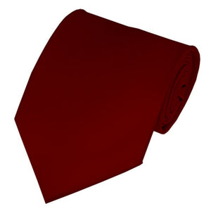 TheDapperTie Men's Solid Color Traditional 3.35 Inch Wide And 58 Inch Long Neckties Neck Tie TheDapperTie Burgundy  