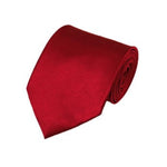 Load image into Gallery viewer, TheDapperTie Men&#39;s Solid Color Traditional 3.35 Inch Wide And 58 Inch Long Neckties Neck Tie TheDapperTie Crimson Red  
